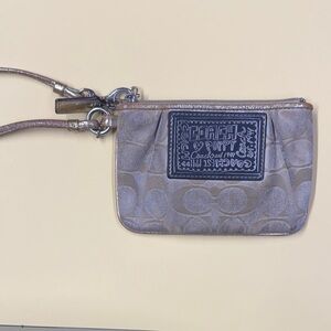 Coach Poppy Gold Wristlet